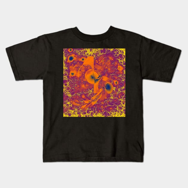 Random growth in a vibrant world Kids T-Shirt by hereswendy